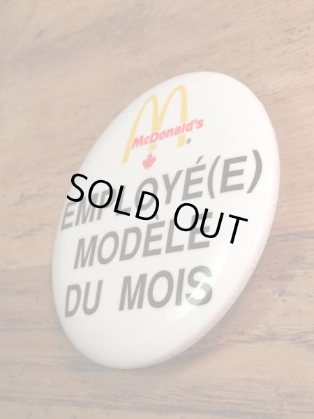 カナダのマクドナルドの80’s〜ヴィンテージ缶バッチ