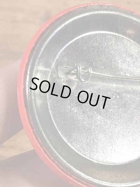 タコベルのメッセージが書かれた80年代ビンテージ缶バッジ