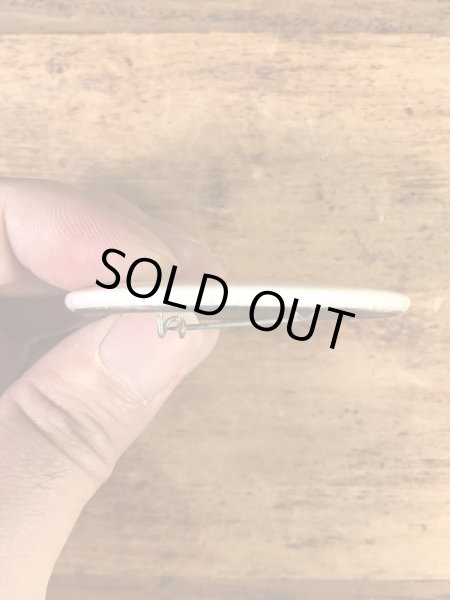 ドミノピザのメッセージが書かれた80’s〜ヴィンテージ缶バッチ