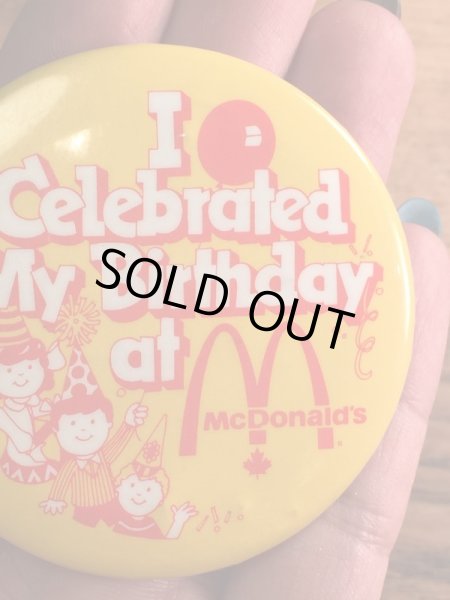 カナダのマクドナルドの80’s〜ヴィンテージ缶バッチ