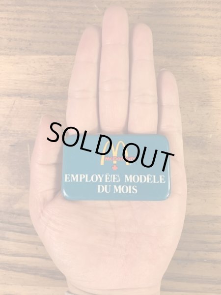 カナダのマクドナルドの80’s〜ヴィンテージ缶バッチ