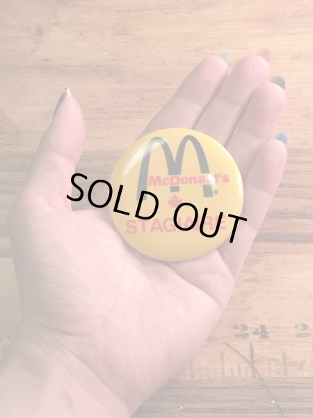 カナダのマクドナルドの80年代〜ビンテージ缶バッジ