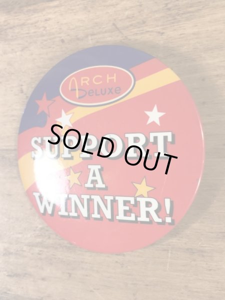 マクドナルドのアーチデラックスの90’sヴィンテージ缶バッチ