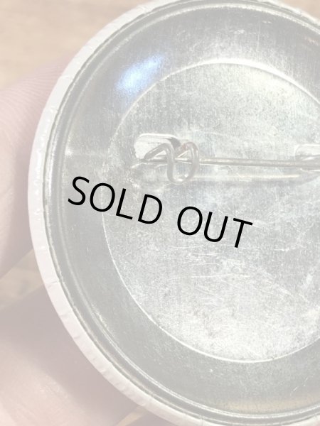 ドミノピザのメッセージが書かれた80年代〜ビンテージ缶バッジ