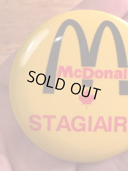 カナダのマクドナルドの80年代〜ビンテージ缶バッジ