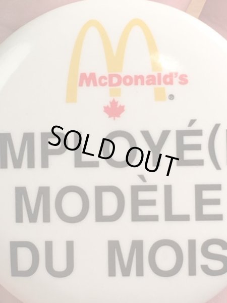 カナダのマクドナルドの80年代〜ビンテージ缶バッジ