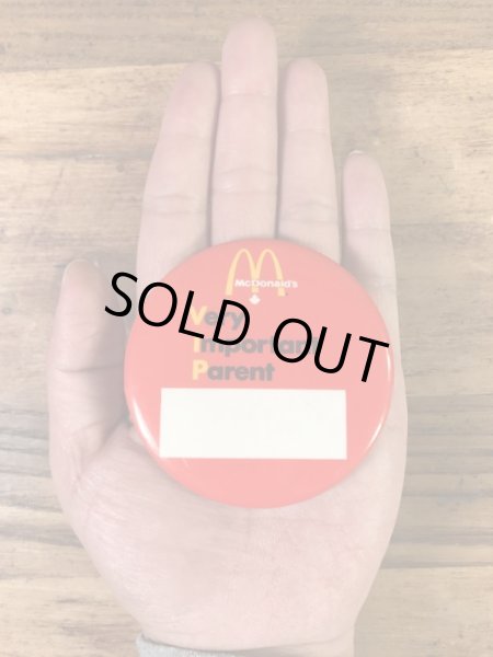 カナダのマクドナルドの80年代〜ビンテージ缶バッジ