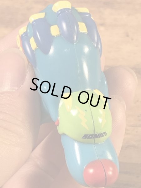 ソニックドライブインのホットロッドホットドッグスの90年代ビンテージミールトイ