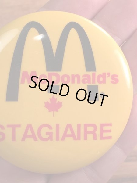 カナダのマクドナルドの80’s〜ヴィンテージ缶バッチ