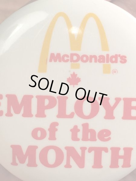 カナダのマクドナルドの80年代〜ビンテージ缶バッジ