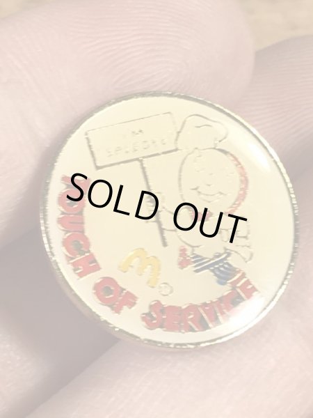 マクドナルドのスピーディーの90年代〜ビンテージピンバッジ