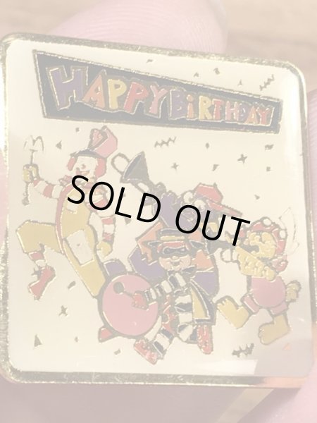 マクドナルドキャラクターとハッピーバースデーの90’s〜ヴィンテージピンズ