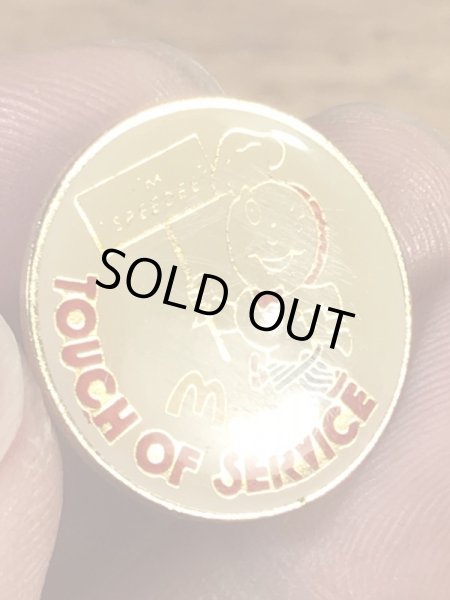 マクドナルドのスピーディーの90年代〜ビンテージピンバッジ