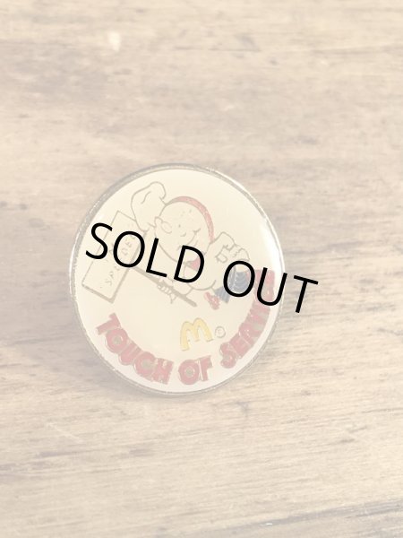 マクドナルドのスピーディーの90年代〜ビンテージピンバッジ