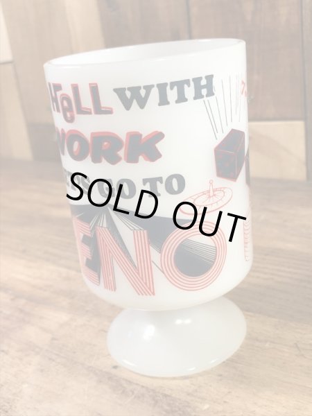 フェデラル社製のRenoの70’sヴィンテージミルクガラスマグ