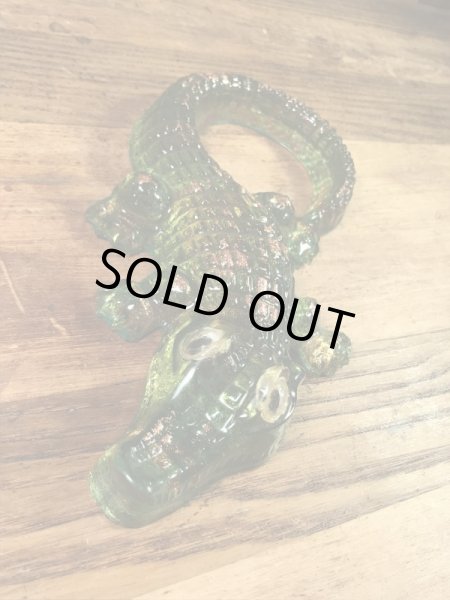 ルーサイトのワニの60〜70年代ビンテージ置物