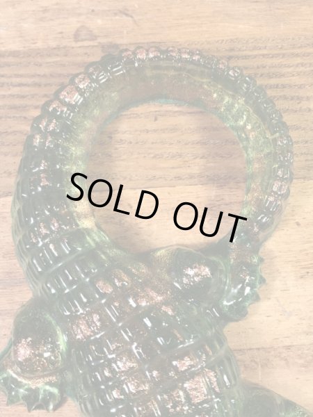 ルーサイトのワニの60〜70年代ビンテージ置物