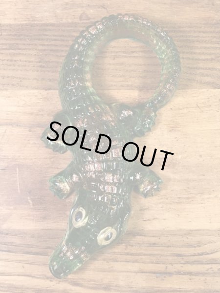 ルーサイトのワニの60〜70年代ビンテージ置物