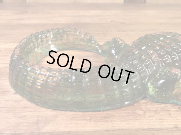 ルーサイトのワニの60〜70年代ビンテージ置物