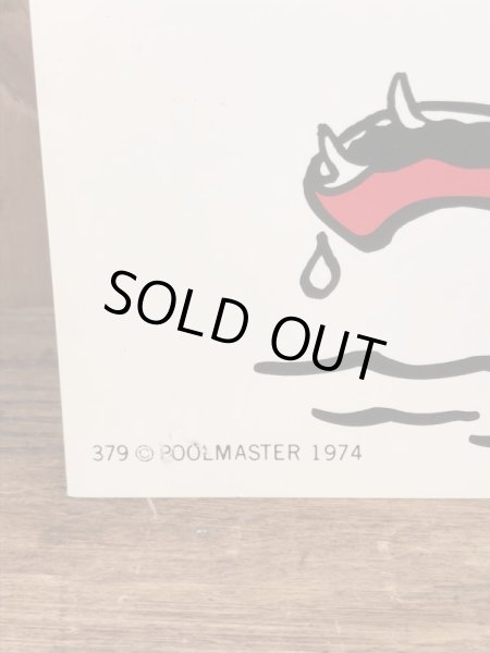 “Look Before You Leap!”のメッセージが書かれた70年代ビンテージ看板