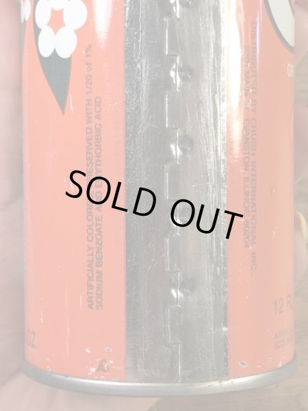 アメリカのクラッシュオレンジソーダの70’sヴィンテージドリンク缶