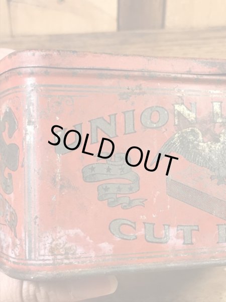 Union Leaderのタバコの20〜30年代ビンテージブリキ缶