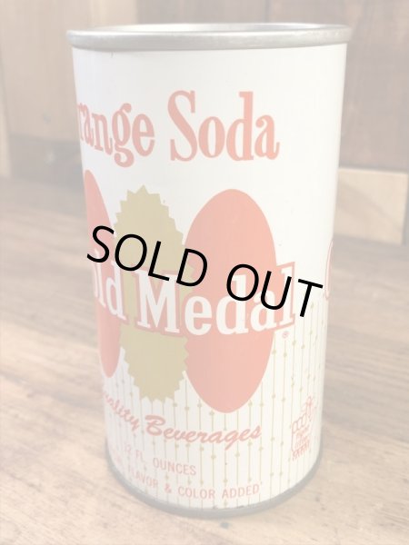 ゴールドメダルのオレンジソーダの60〜70’sヴィンテージ空き缶