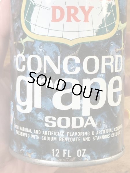 カナダドライのコンコードグレープソーダの60〜70’sヴィンテージ空き缶