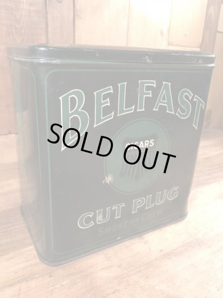 Belfastのタバコが入っていた20年代〜ビンテージブリキ缶