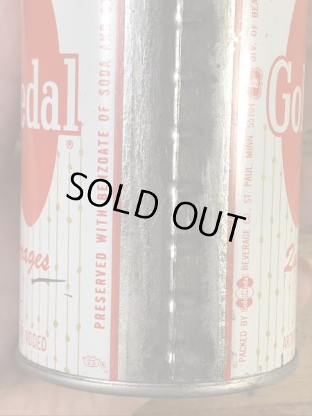 ゴールドメダルのオレンジソーダの60〜70’sヴィンテージ空き缶