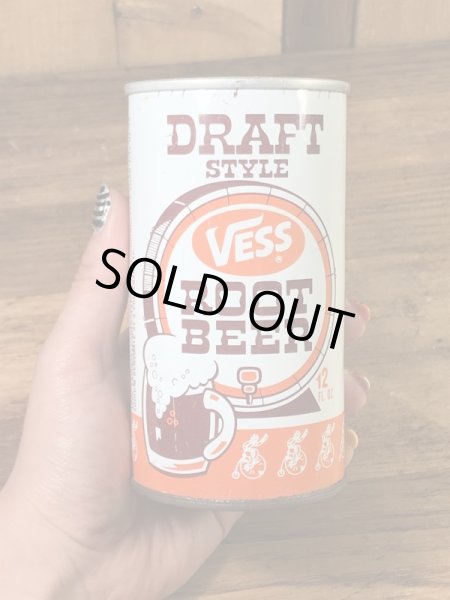 Draft Style Vessのルートビアの60〜70’sヴィンテージ空き缶