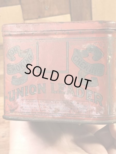 Union Leaderのタバコの20〜30’sヴィンテージTin缶