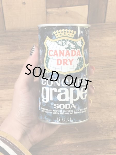カナダドライのコンコードグレープソーダの60〜70’sヴィンテージ空き缶