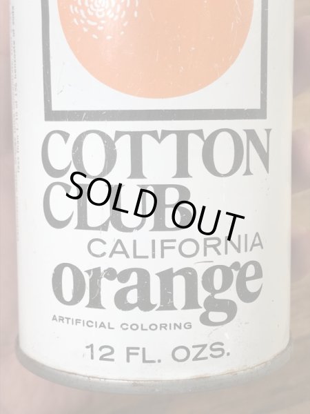 アメリカのコットンハウスオレンジジュース(清涼飲料)の70〜80’sヴィンテージ空き缶