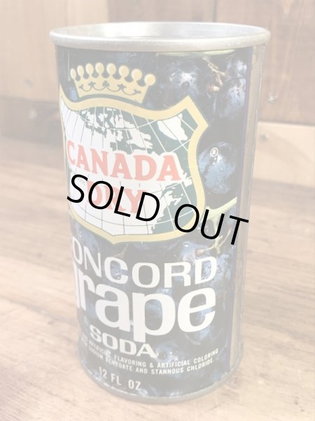 カナダドライのコンコードグレープソーダの60〜70’sヴィンテージ空き缶