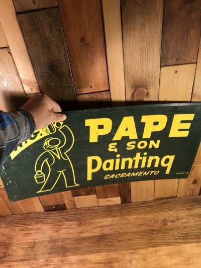 画像3: A.G. Pape & Son Painting Metal Sign　ペインティング　ビンテージ　看板　ストアサイン　50年代〜