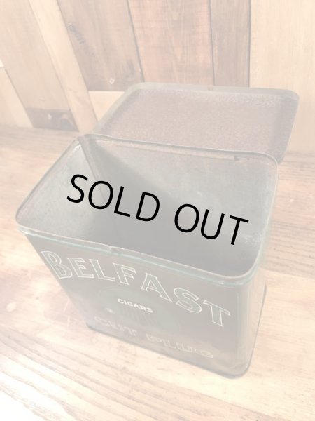 Belfastのタバコが入っていた20年代〜ビンテージブリキ缶