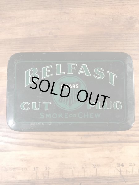 Belfastのタバコが入っていた20年代〜ビンテージブリキ缶
