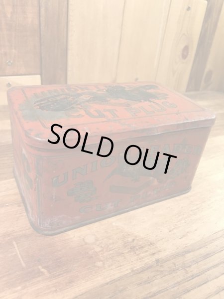 Union Leaderのタバコの20〜30年代ビンテージブリキ缶