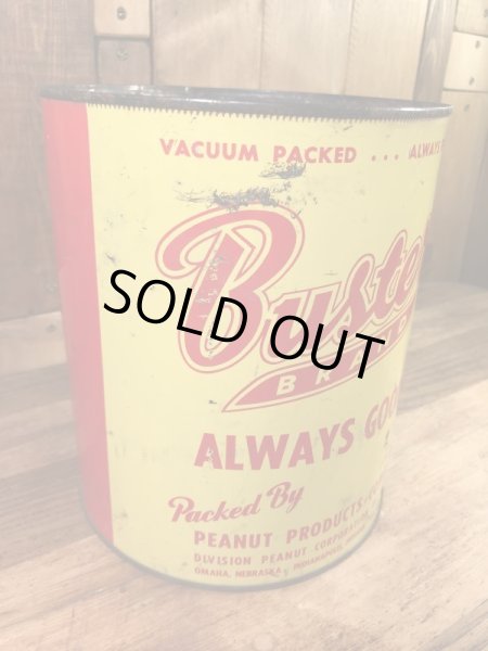 バスターブランドのピーナッツが入っていた50年代〜ビンテージブリキ缶