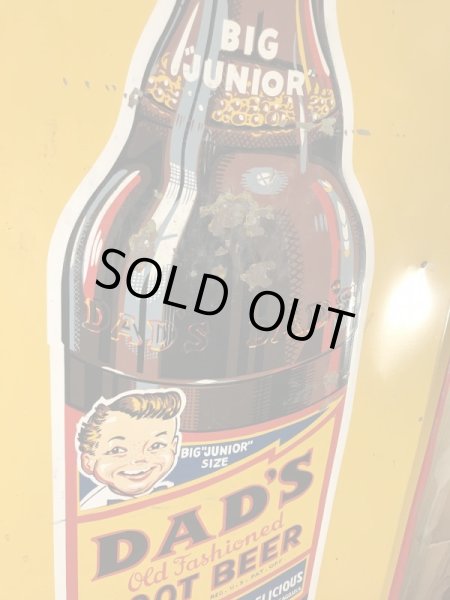 Dad'sのルートビアの40’sヴィンテージブリキ看板