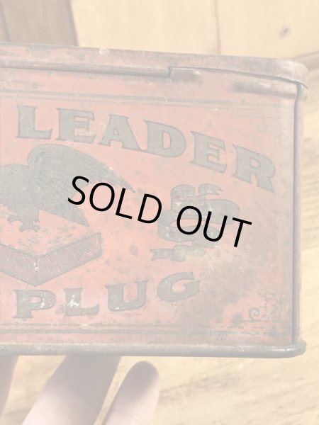 Union Leaderのタバコの20〜30年代ビンテージブリキ缶