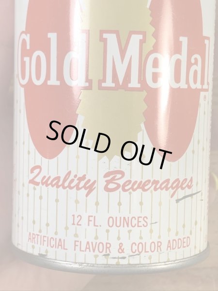 ゴールドメダルのオレンジソーダの60〜70’sヴィンテージ空き缶