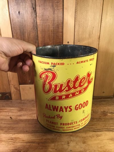 画像3: Peanut Products Buster Brand Tin Can　バスターブランド　ビンテージ　ブリキ缶　ピーナッツ　50年代〜