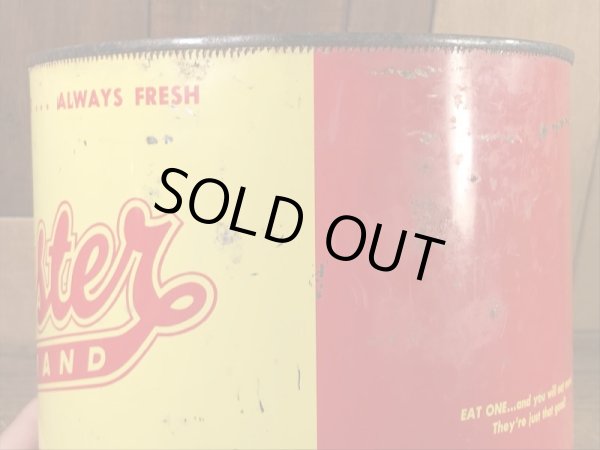 バスターブランドのピーナッツが入っていた50年代〜ビンテージブリキ缶