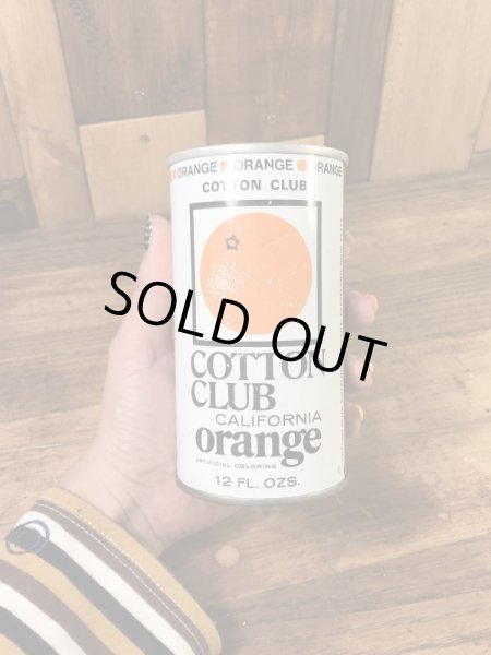 アメリカのコットンハウスオレンジジュース(清涼飲料)の70〜80’sヴィンテージ空き缶