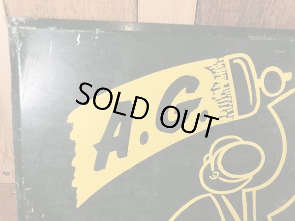 企業物のストアディスプレイの50’s〜ヴィンテージメタル看板