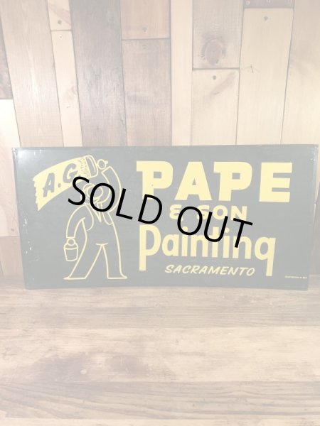 ペインティングのストアディスプレイの50年代〜ビンテージ看板