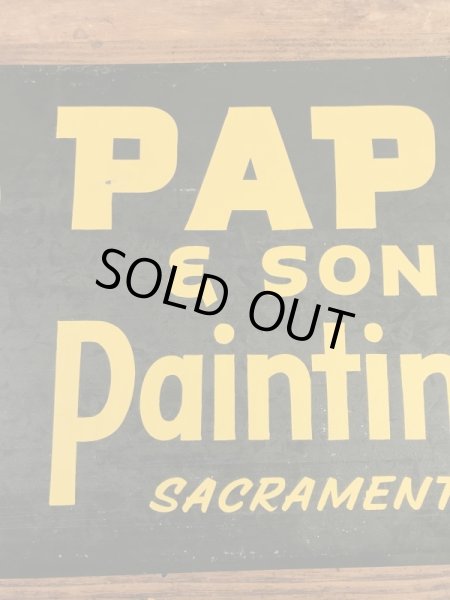 企業物のストアディスプレイの50’s〜ヴィンテージメタル看板