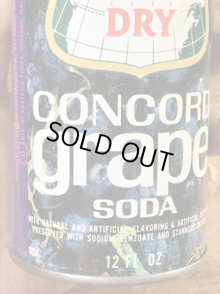 カナダドライのコンコードグレープソーダの60〜70’sヴィンテージ空き缶